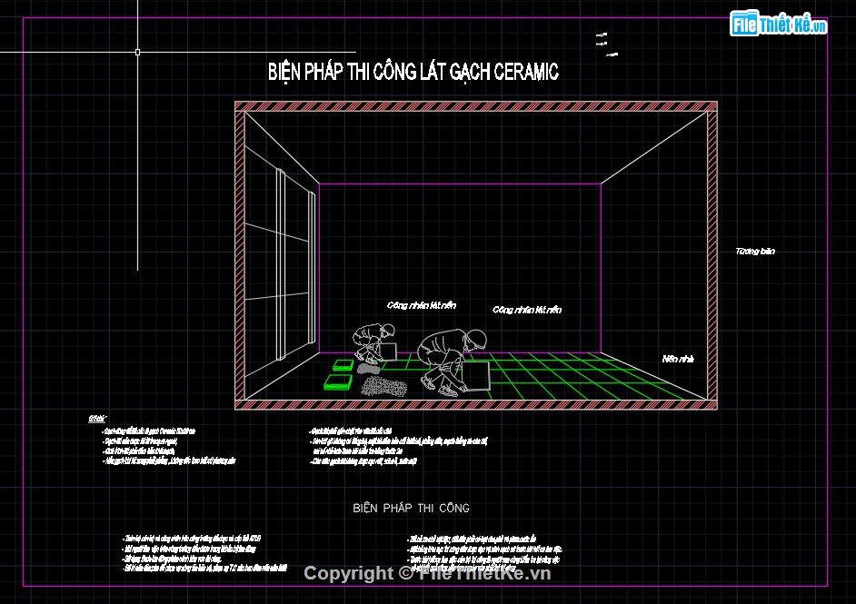 Biện pháp thi trạm bơm,File cad biện pháp thi công,BPTC Trạm bơm,cad trạm bơm yên hậu